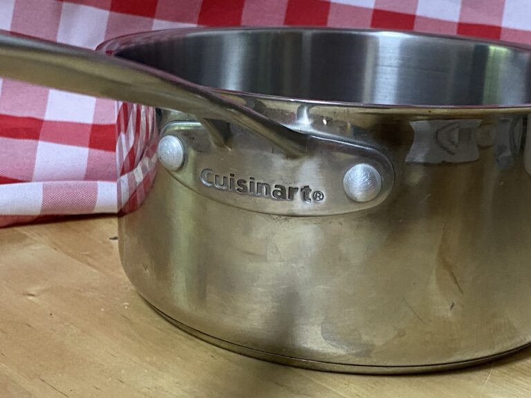 XRF test results for a Cuisinart 3 quart stainless steel saucepan (model # 7193 -20)