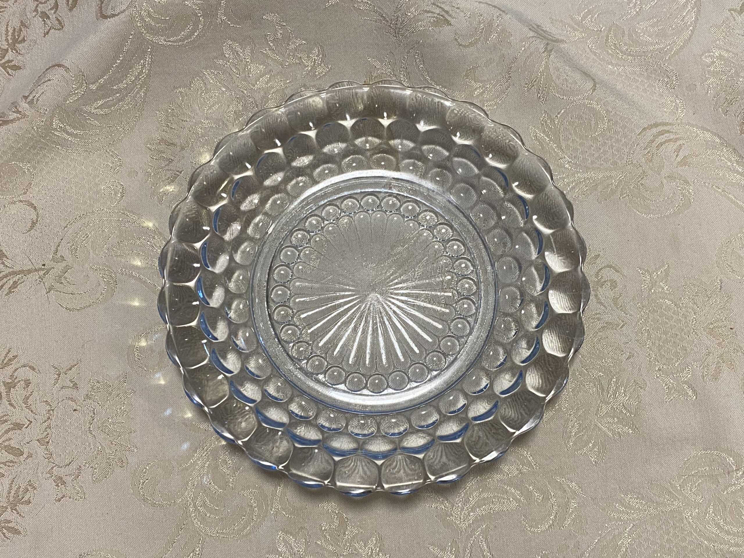 Vintage Clear Bubble Depression Glass Dish: positive for trace levels ...