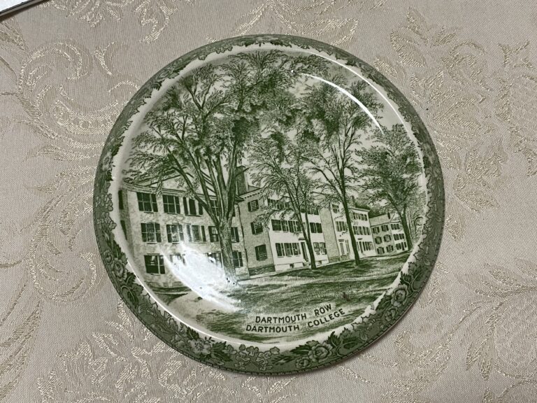 Decorative Dartmouth College Dish by Royal Staffordshire Pottery: 45,300 +/- 400 ppm Lead