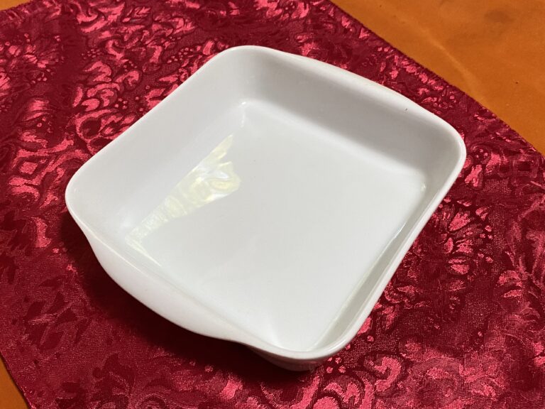 Pillivuyt brand china piece (2 of 3) – casserole with solid handles: 21 ppm Lead on the food surface (safe by all standards).