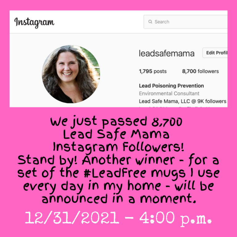 Lead Safe Mama, LLC  just passed 8,700 Instagram followers!