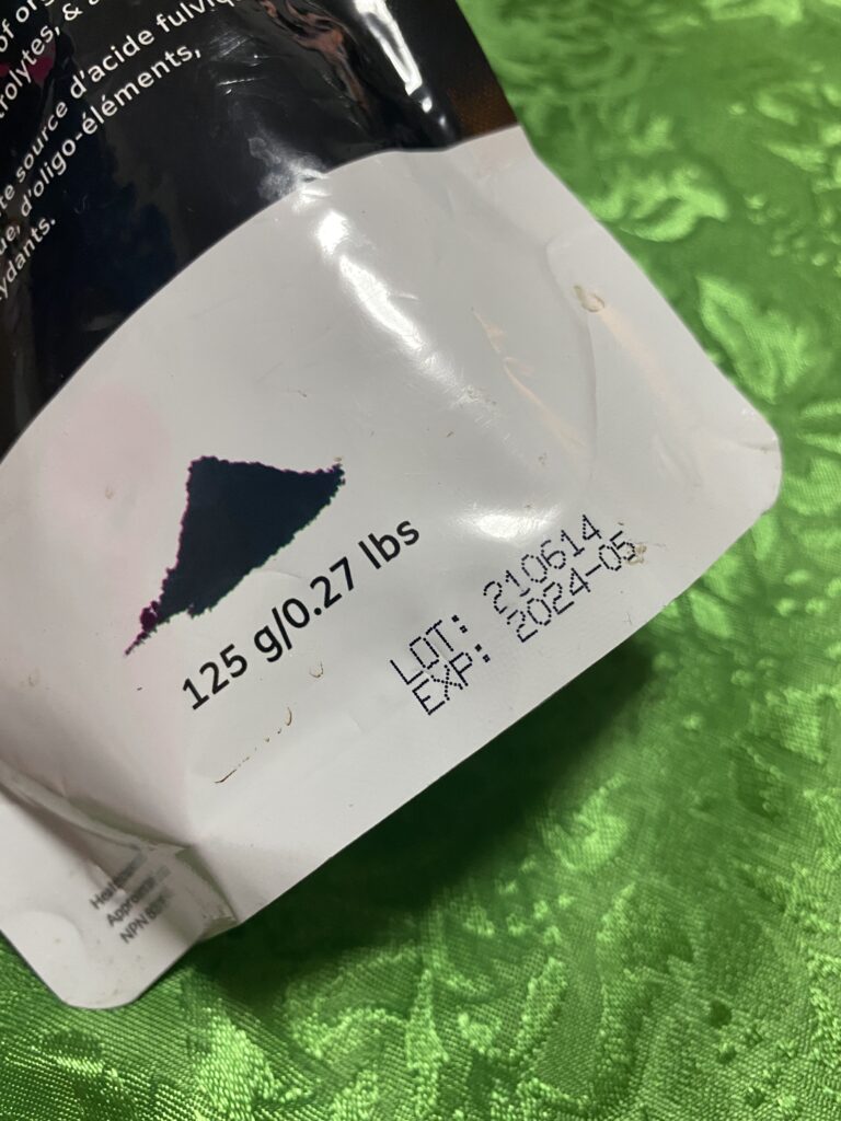 Preliminary XRF test results for a second sample of Black Oxygen Organics (BOO) Fulvic Acid: Lot #210614, expires 05/2024.