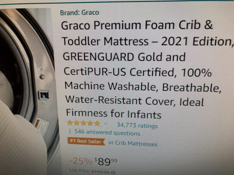 CertiPUR-US® certified foam crib mattress from major U.S. baby gear company positive for 1,185 ppm Antimony (an identified cause of both SIDS and cancer.)