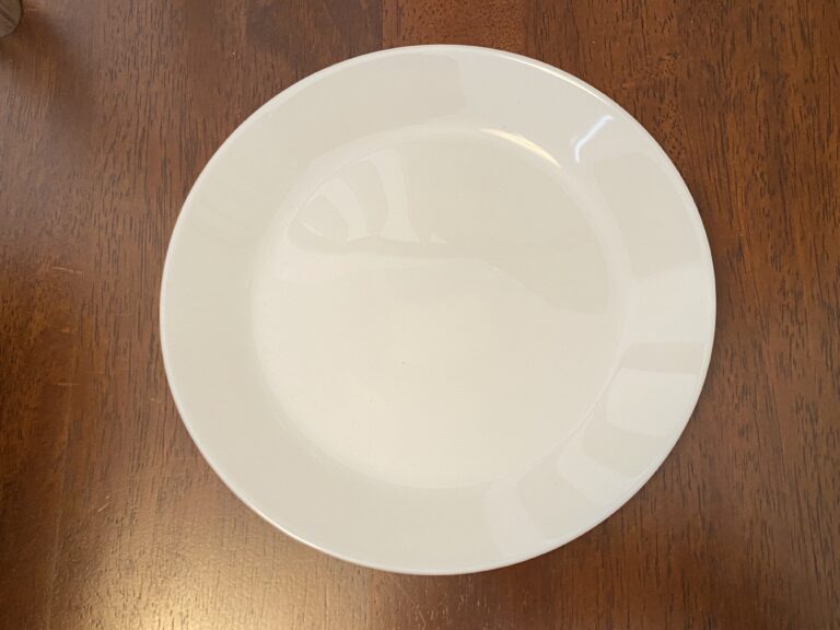 Newer Ikea white glass plate (similar to Corelle), made in France: Lead-free, Cadmium-free, Arsenic-free