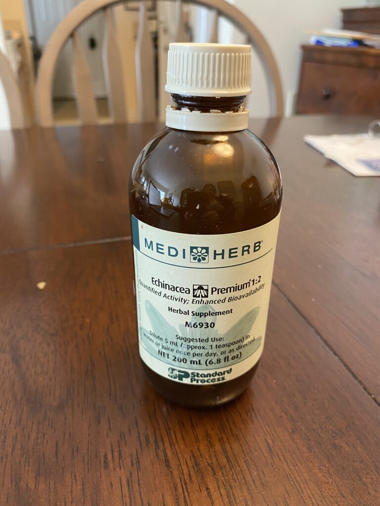 Brown Glass Supplement Bottle for MediHerb Standard Process herbal supplement (Australia): 112 ppm Lead + 11 ppm Cadmium in the glass (typical of supplement bottles).