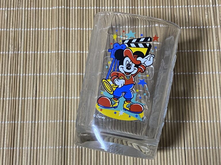 Walt Disney Y2K Filmmaker Mickey Mouse McDonald’s Drinking Glass: 1,261 Cadmium in the red paint. Cadmium causes cancer. Thanks, Disney!