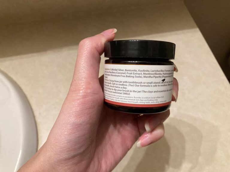 Trina (owner of Primal Life Organics) says her (Lead-contaminated) Dirty Mouth Toothpowder is “Safe To Swallow” (& that swallowing may even be beneficial!), but (6/24) advises customers against swallowing it. Which is it?