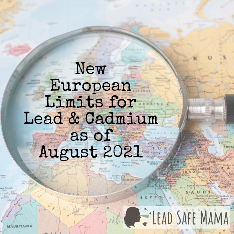 From the “Official Journal of the European Union,” here are the new European limits for Lead and Cadmium in “foodstuffs” (including salt & supplements) as of August 2021