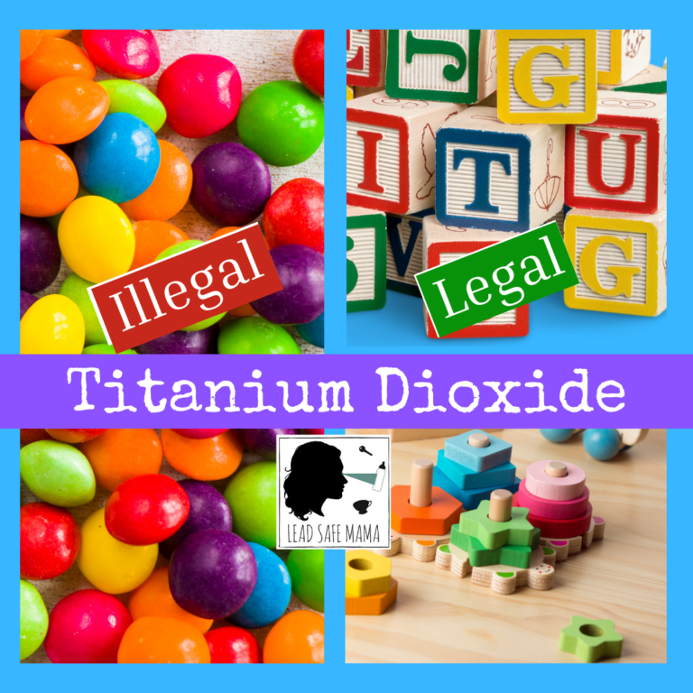 A concern for Titanium Dioxide in paint on toys: MODERN painted wooden toys may be unsafe for infants & toddlers (even if they meet current safety guidelines)