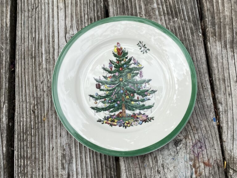 Full XRF test results for a 2021 Purchased (New) Spode Christmas Tree Dish (Made in China): Positive for trace Lead & Cadmium