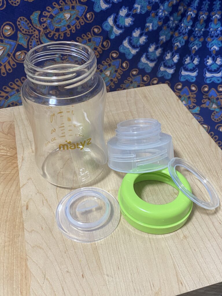 XRF test results for matyz brand wide neck glass breast milk storage bottle