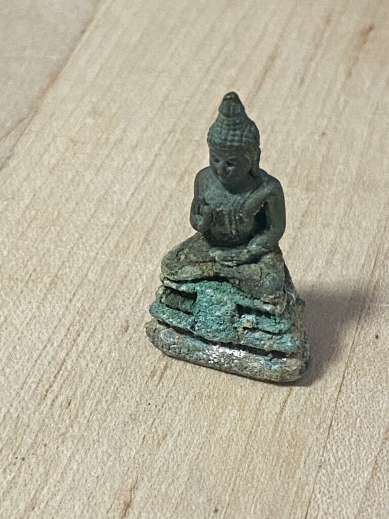 Tiny metal religious figurine: positive for Lead, Cadmium and Antimony.