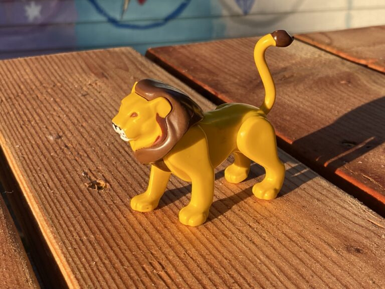 XRF test results for a vintage Fisher Price brand plastic toy lion from the circus train set (made in Hong Kong): positive for Lead, Cadmium, Arsenic and Antimony