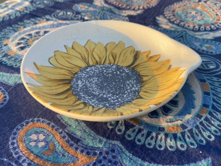 2022 Holiday Home Sunflower Design Spoon Rest  – marked “For Decoration Only” and “Approved For Food Contact”. Which is it?