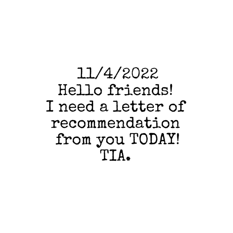 URGENT REQUEST: A reader alerted me to a volunteer position at the CDC on their Lead Exposure and Prevention Advisory Committee, can you send in a letter of recommendation for me today?