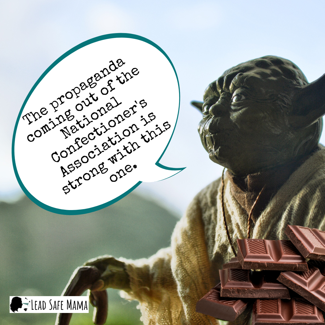 My informational graphic responding to the chocolate manufacturers