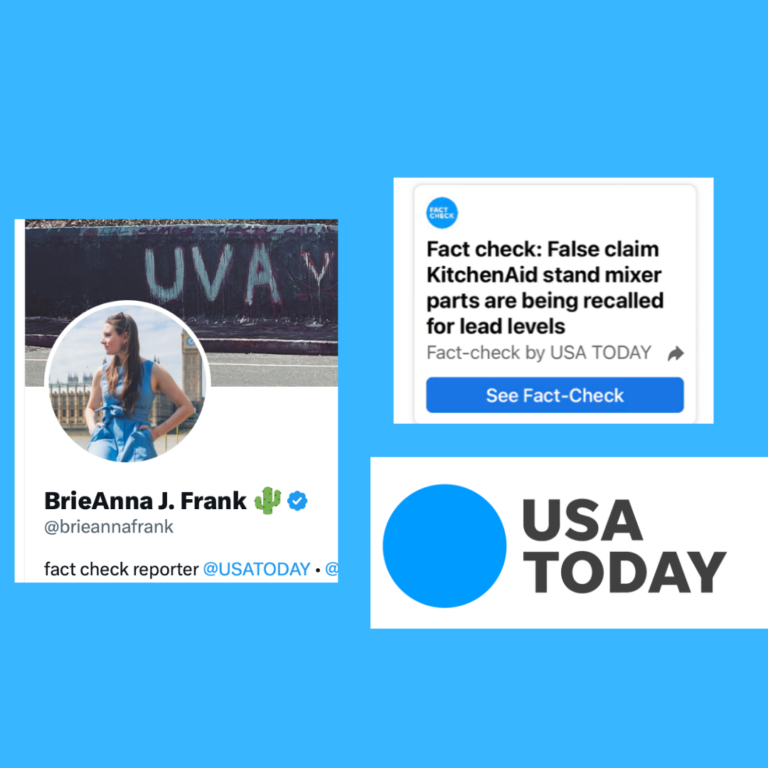 USAToday “Fact Check” article by BrieAnna Frank (about the concern for Lead in KitchenAid stand mixer attachments) is causing Facebook to censor Lead Safe Mama, LLC’s (legitimate & truthful) work