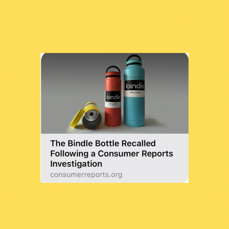 Bindle Bottle Recalled for Lead Poisoning Risk (Covered by Consumer Reports) — February 17, 2023