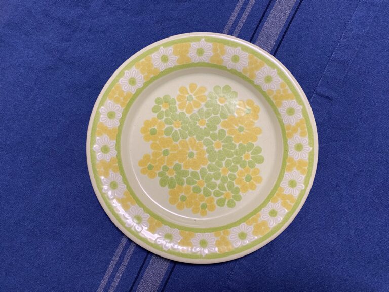 Tested for a Lead Safe Mama Instagram follower, Franciscan “Picnic” pattern dish, Made in USA: 108,300 ppm Lead on surface (not safe for use with food)