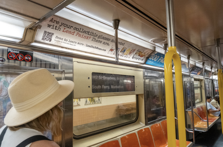 “Official” images of the Lead Safe Mama, LLC New York City Subway PSA Campaign (June 14, 2023)