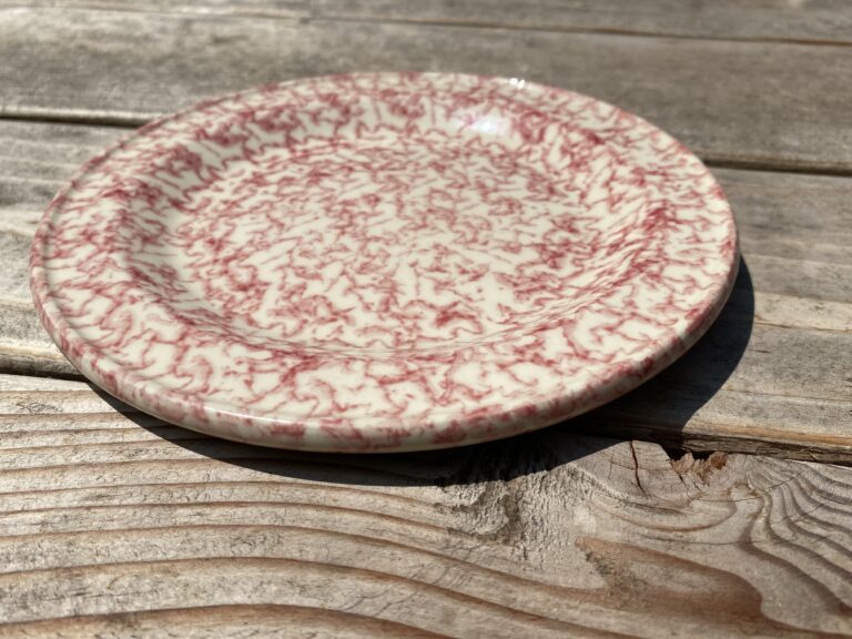 XRF test results for pink and white glazed Gerald Henn Workshops Spongeware pottery dish (Made in Roseville, Ohio in late-1980s) — sent in by Lynn in Texas