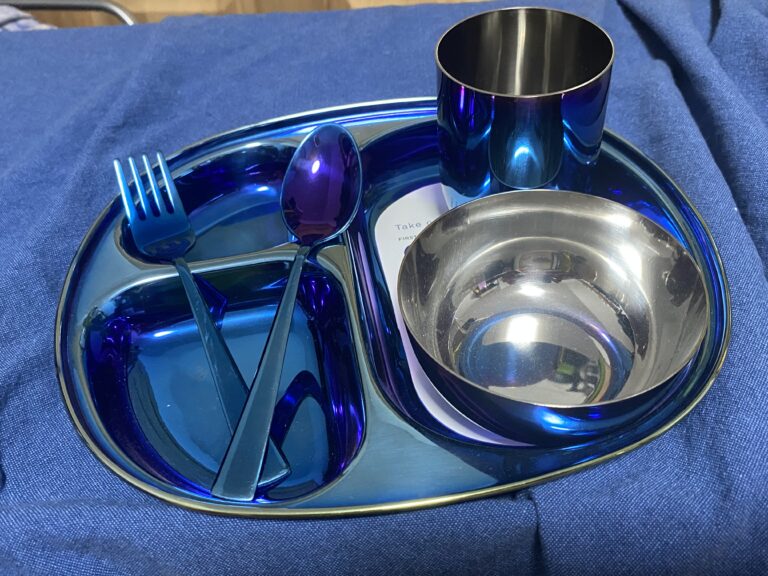 XRF Test Results for Ahimsa Stainless Steel “Mindful Mealtime” Iridescent-Blue Dish set for Kids (Discount Code for the Lead Safe Mama Community!)