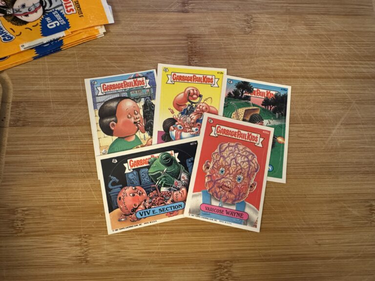 You’ve been waiting for this! (Right?!) XRF test results for 1987 Garbage Pail Kids Sticker Cards!