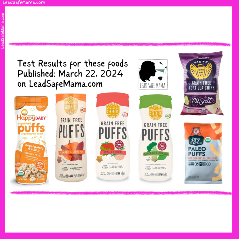 Lead Safe Mama, LLC tested baby foods: A Clean Label Project Purity Award recipient tested positive for Lead, Mercury, Cadmium, & Arsenic