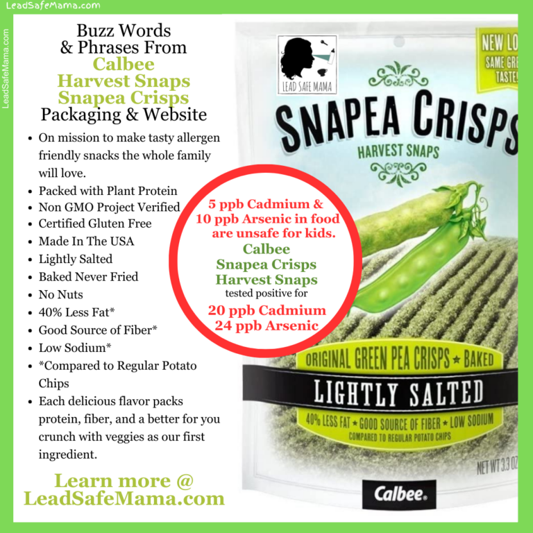 May 2024 Independent Laboratory Test Report for Harvest Snaps Snapea Crisps by Calbee