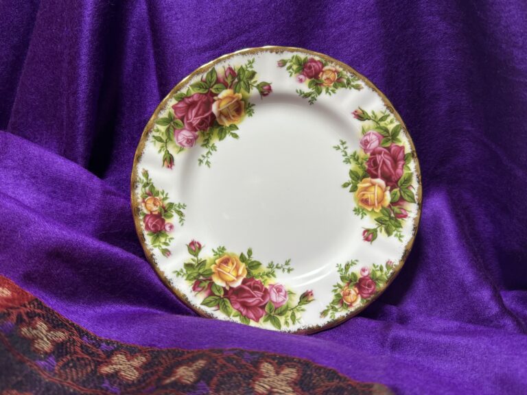 XRF Test Results for Royal Albert Old Country Roses Pattern Bone China (©1962 — Made in England) Dish