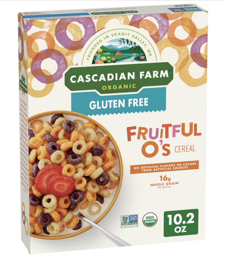 Cascadian Farm Organic Gluten Free Fruitful O’s (General Mills) tests positive for Lead. See the laboratory report here.