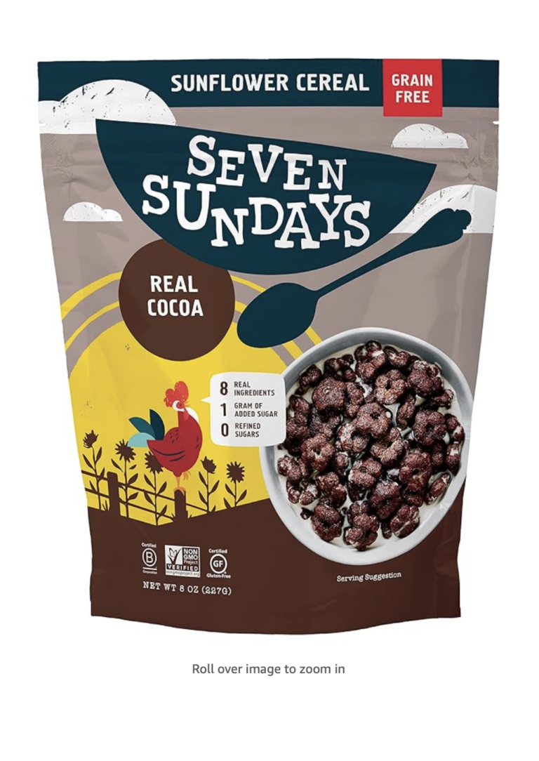 Seven Sundays Real Cocoa Grain Free Sunflower Cereal tests positive for an extremely high level of Cadmium (a known carcinogen). Read the laboratory report here.