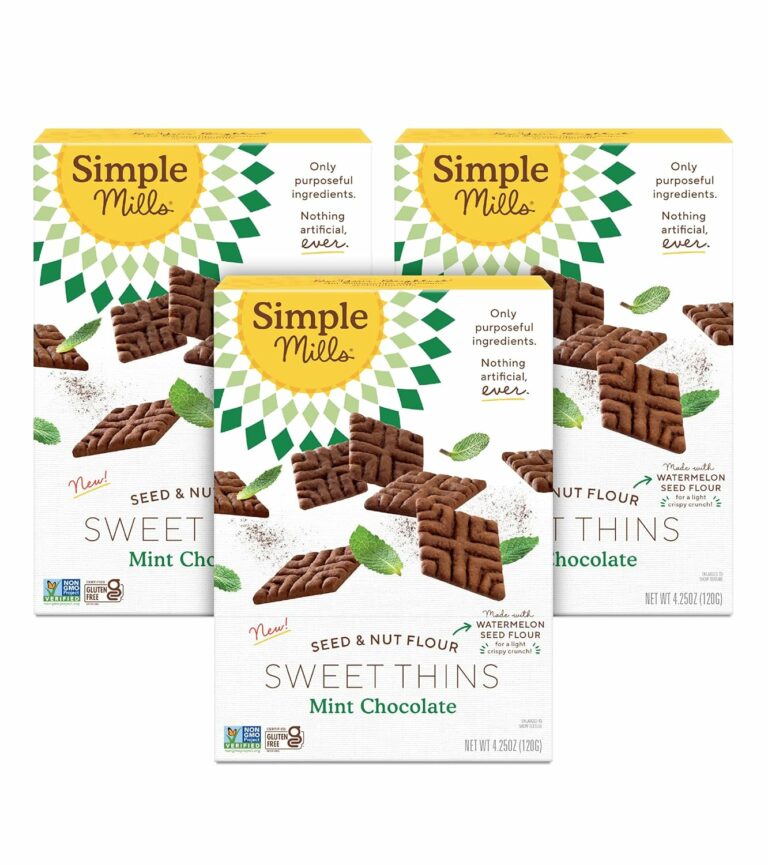 Simple Mills Seed & Nut Flour Sweet Thins (Mint Chocolate) positive for 28 ppb Lead & 59 ppb Cadmium — that’s more than 5 times the proposed 5 ppb “Action Level” for Lead in food sold for kids