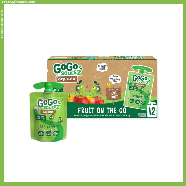 August 2024 Laboratory Test Report for GoGo Squeez Organic Fruit On The Go in AppleApple Flavor (Independent, Third-party, Community-funded Lab-testing)