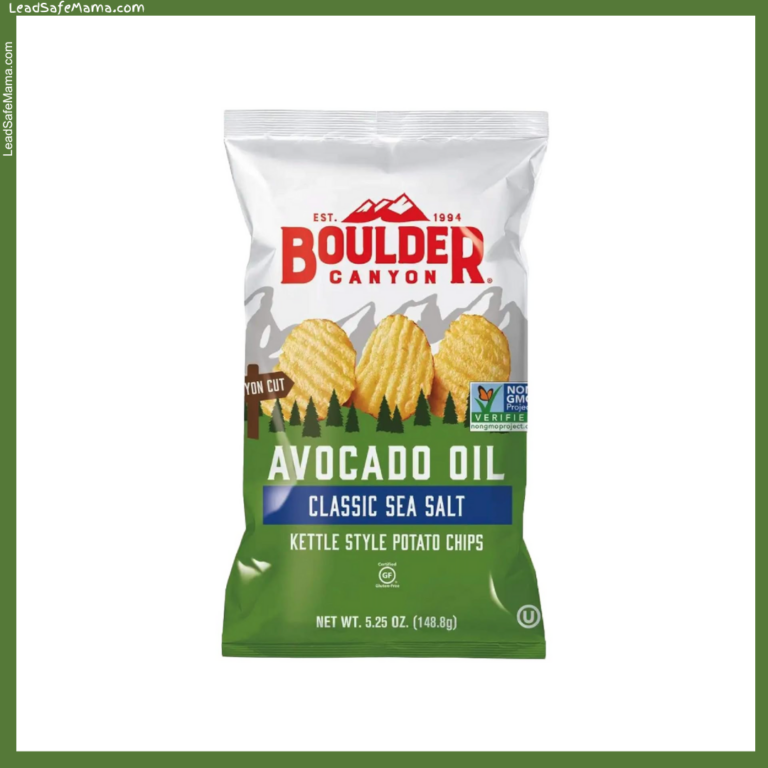 Boulder Canyon’s Avocado Oil Classic Sea Salt Potato Chips test positive for very high levels of Cadmium (a known carcinogen). Here’s the August 2024 lab report.