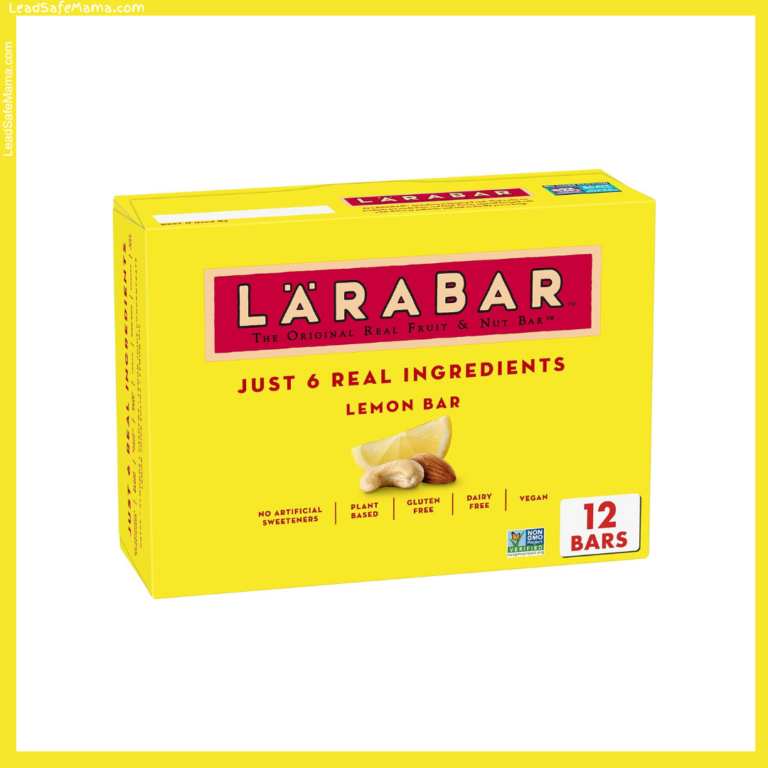 LaraBar in Lemon flavor tests positive for an unsafe level of Lead — July 2024 lab report