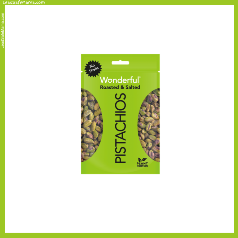 Wonderful Pistachios (plain, shelled, roasted & salted) test positive for unsafe levels of Lead, Cadmium, and Arsenic. Here’s the August 2024 lab report.