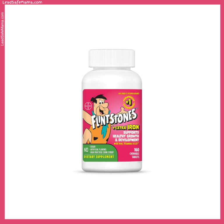 The “#1 Pediatrician Recommended” Flintstones Chewable Children’s Vitamins tested positive for unsafe level of Lead (and also Arsenic). Here’s the laboratory report.