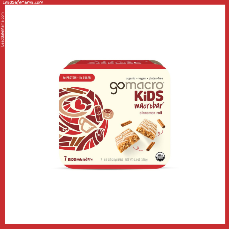 GoMacro Kids MacroBars (Organic) in Cinnamon Roll Flavor Test Positive for Unsafe Levels of Lead & Arsenic — September 2024 Lab Report