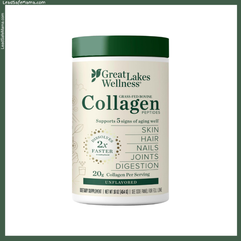 Great Lakes Wellness Grass-Fed Bovine Collagen Peptides – Unflavored – tests positive for Lead & Arsenic — September 2024 Lab Report