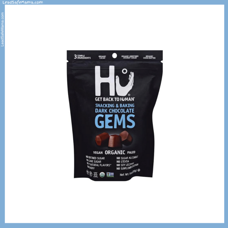 Hu Organic Snacking & Baking Dark Chocolate Gems test positive for unsafe levels of Lead and Cadmium. Here’s the August 2024 laboratory report.