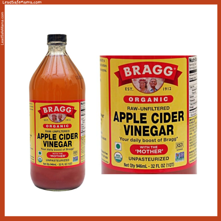 Bragg Organic Raw-Unfiltered Apple Cider Vinegar tests positive for Lead. Read the October 2024 lab report here.