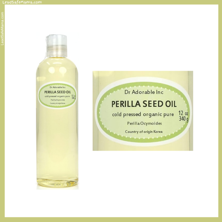 Laboratory Test Report for Dr. Adorable Inc Perilla Seed Oil (Cold Pressed Organic Pure Perilla Ocymoides — Origin: Korea)