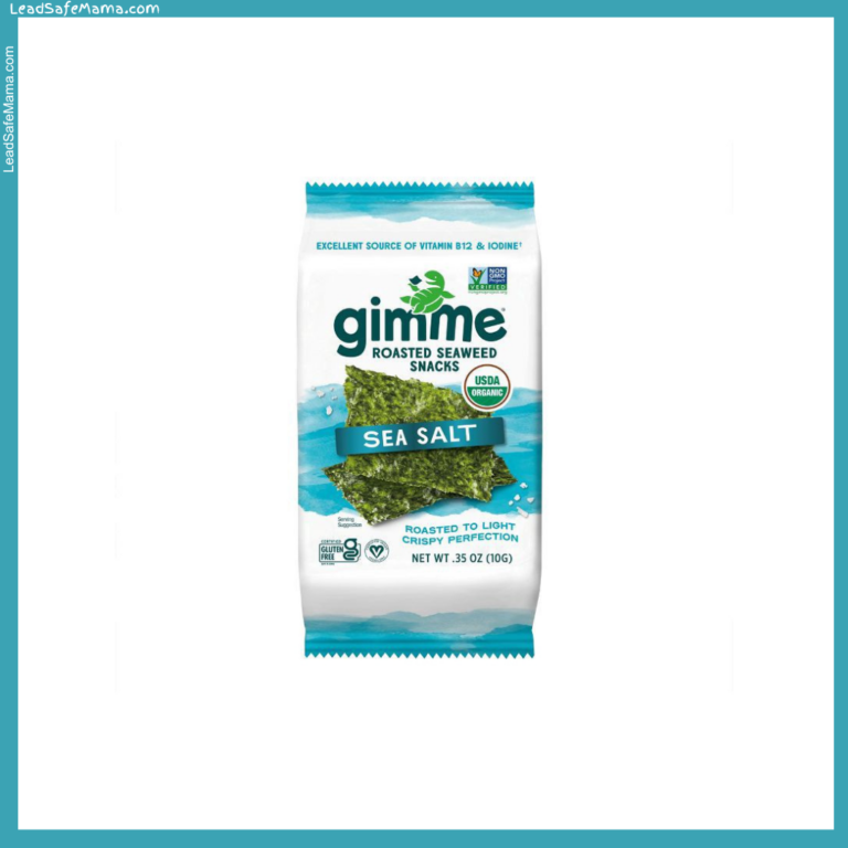 Gimme Organic Roasted Seaweed Snacks in Sea Salt Flavor (with Sunflower Oil) test positive for unsafe levels of Lead, Cadmium, & Arsenic — September 2024 Lab Report