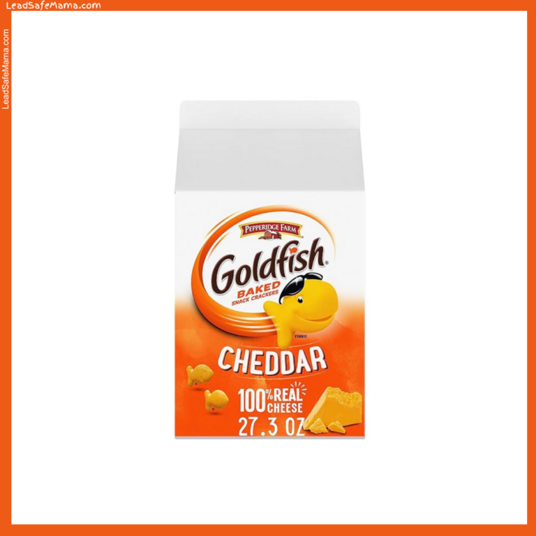 Pepperidge Farms Goldfish Baked Snack Crackers in Cheddar 100% Real Cheese Flavor Test Positive for Unsafe Levels of Lead & Cadmium: 2024 Laboratory Report