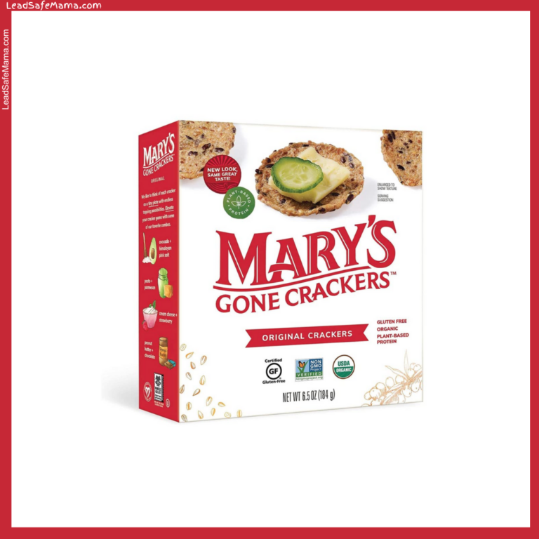 Mary’s Gone Crackers Organic Crackers in Original Flavor Test Positive for Unsafe Levels of Lead, Arsenic, & Cadmium: October 2024 Laboratory Report