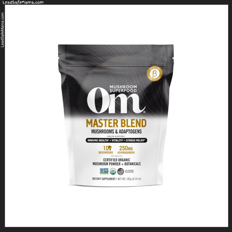 Om Mushroom Superfood Master Blend Certified Organic Mushroom Powder Tests Positive for Lead, Cadmium, & Arsenic: October 2024 Laboratory Report