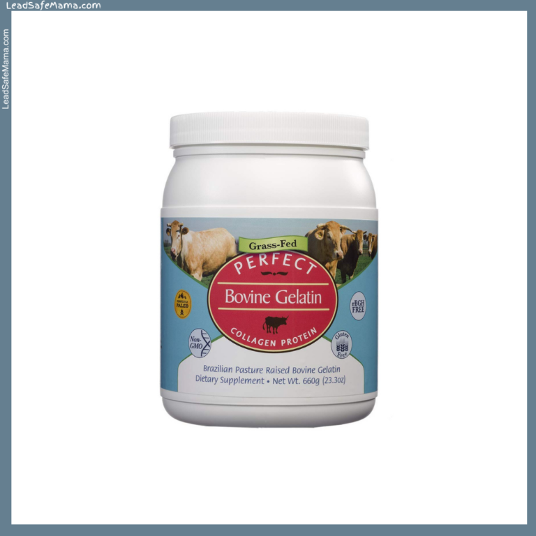 Grass-Fed Perfect Bovine Gelatin Collagen Protein (Brazil) — Tested Positive for Lead: October 2024 Laboratory Report