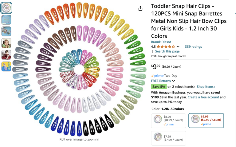 SAFETY ALERT — LEAD PAINT HAZARD for Toddler Hair Clips Sold on Amazon