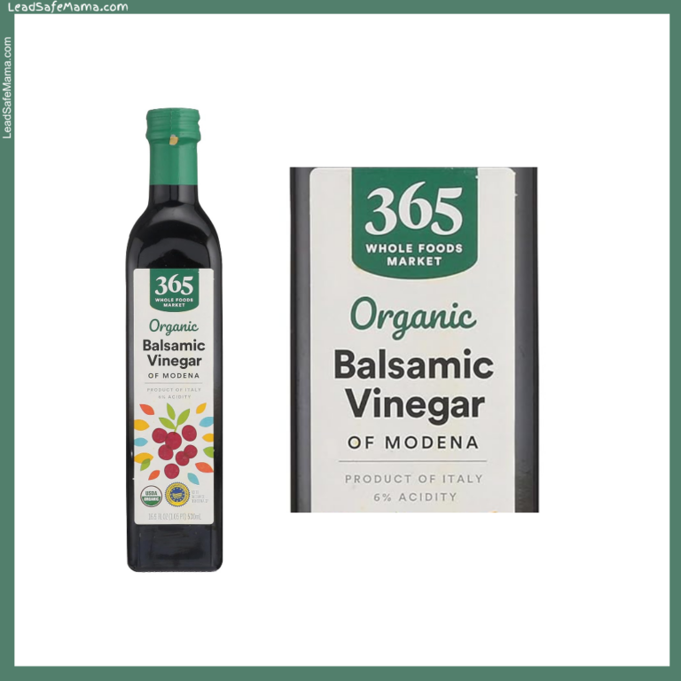 365 Whole Foods Market Organic Italian Balsamic Vinegar Tests Positive for Lead and Arsenic: November 2024 Laboratory Report